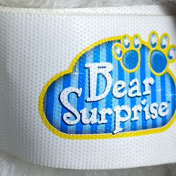 Bear Surprise Plush White Purple Stuffed Animal Toy 14" Polyester Fiber NO BABY - Picture 5 of 9